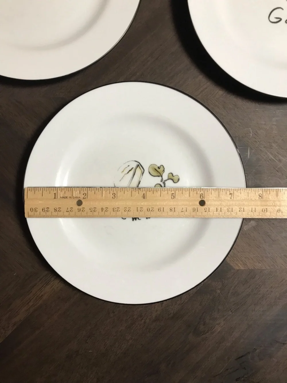 Pottery Barn Cheese Appetizer Plates- Set of 3